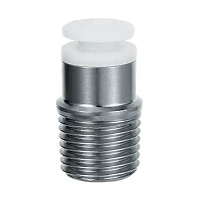 Produktfoto 1 von SMC KFG KGS10-02S R 1/4-Außengewinde Gewinde-Stecker, ISO 7-1, 1 Mpa Chemikalienbeständig