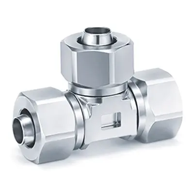 Produktfoto 1 von SMC KFG2 KFG2T1008-00 Push-to-Connect, ISO 7-1, 1 Mpa Chemikalienbeständig