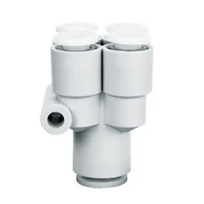 Produktfoto 1 von SMC KG KGUD04-06 Push-to-Connect, ISO 7-1, 1 Mpa Chemikalienbeständig