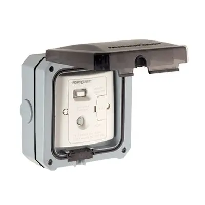 Produktfoto 1 von Powerbreaker PSPRCD1G Steckdose Geschaltet Typ G – Britisch Beide Grau / 13 A