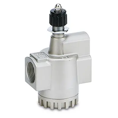 Produktfoto 1 von SMC EAS EAS500-F06 R1/2 Funktionsverschraubung für Pneumatik-Schalldämpfer und Abluftdrosseln Drehzahlregelung 6mm