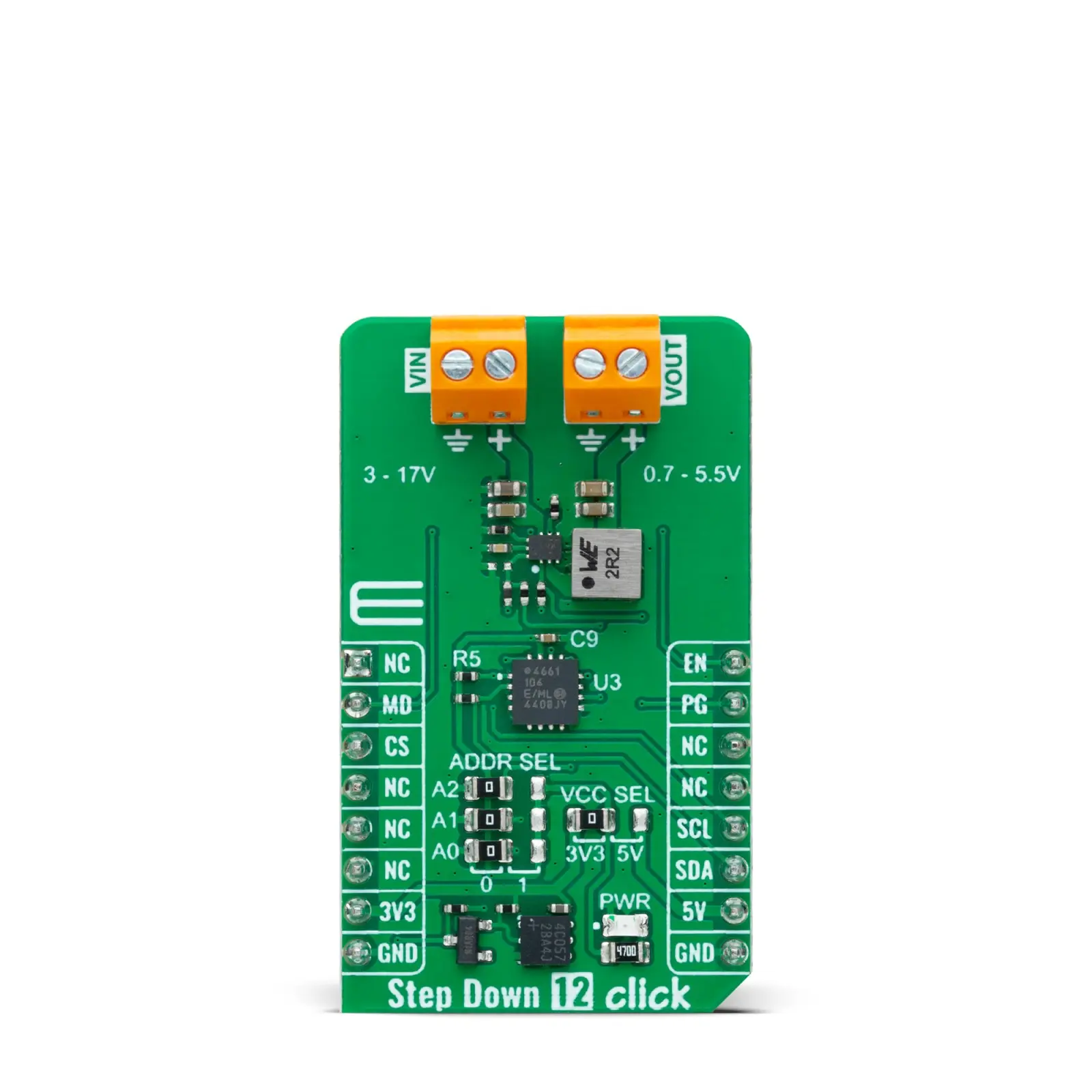 Produktfoto 1 von MikroElektronika TPS62902 Evaluierungsplatine, Step Down 12 Click Abwärtswandler, für Industrielle Nutzung