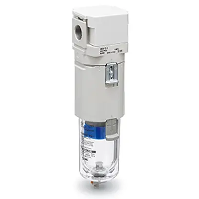 Produktfoto 1 von SMC 3700 L/min Pneumatikabtrennung AMD, 1/4 in G, 0.01 μm 0.5 bar, 60 °C 10 bar