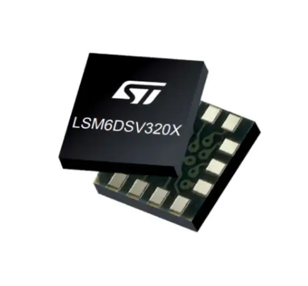 Produktfoto 1 von STMicroelectronics Beschleunigungssensor & Gyroskop 6-Achsen Oberfläche 1.71 V 3.6V MIPI I3CSM, I2C, SPI 7.68 kHz MEMS,