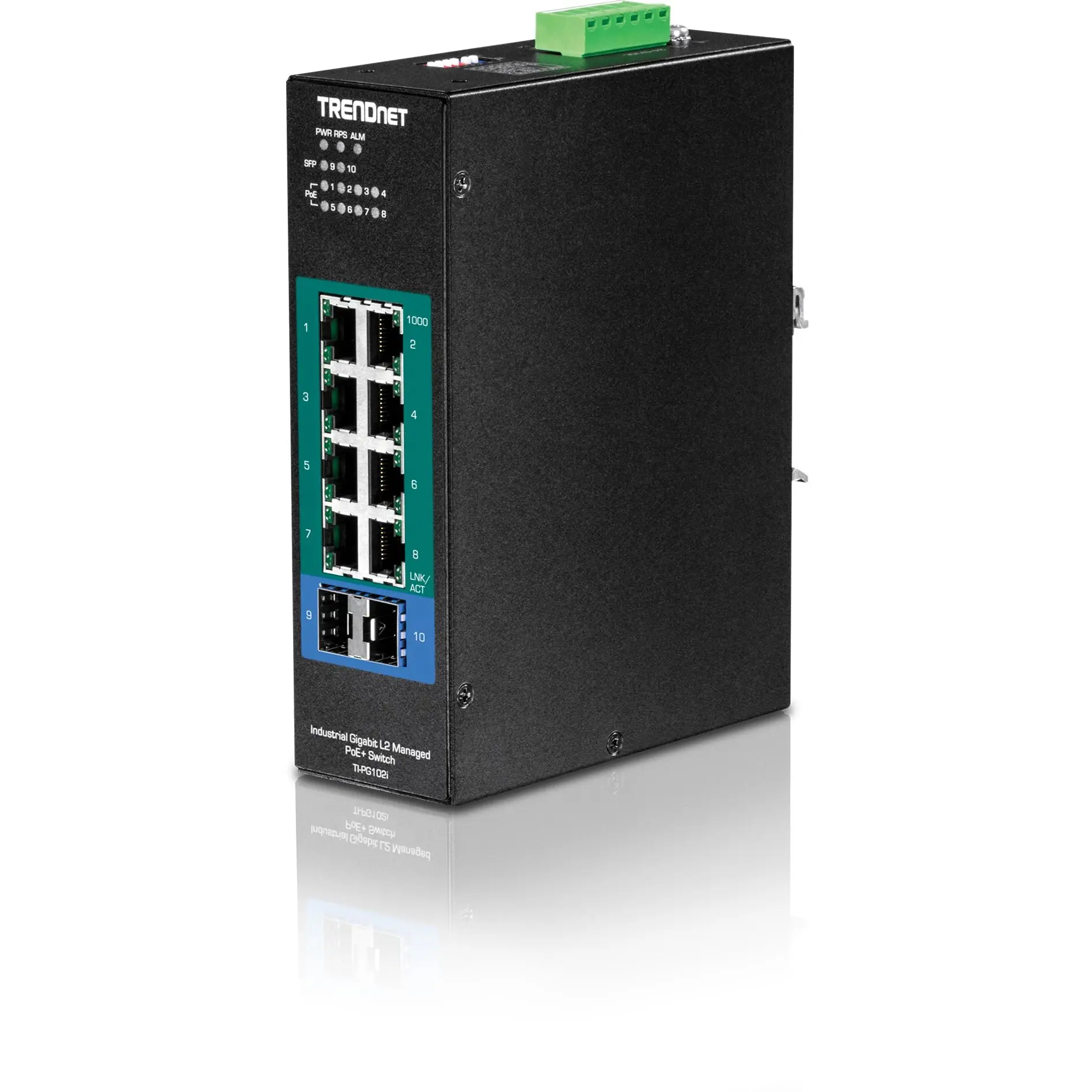 Produktfoto 1 von Trendnet TI-PG102I Gigabit-Switch 10-Port Managed