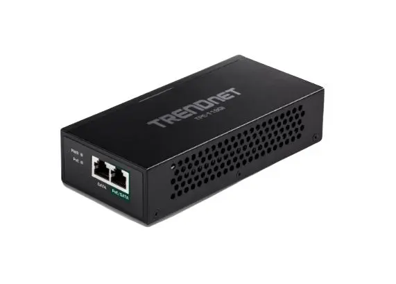 Produktfoto 1 von Trendnet PoE Injektor 100/240 V ac Input 95 W 1 Port 154 mm L. 73 mm B. 36 mm T.