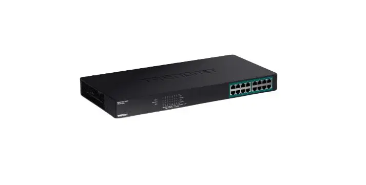 Produktfoto 1 von Trendnet TPE-TG160G Gigabit-Switch PoE 16-Port Unmanaged