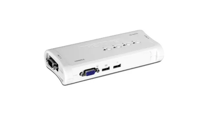 Produktfoto 1 von Trendnet KVM-Switch 4-Port 1 Videoausgänge DVI 4 Displays USB 2048 x 1536 pixel