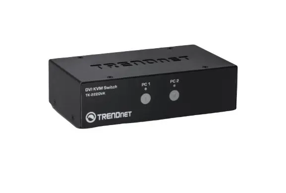 Trendnet KVM-Switch 7-Port 1 Videoausgänge DVI 2 Displays USB 3,5-mm-Audiobuchse 2560 x 1600 pixel