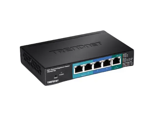 Produktfoto 1 von Trendnet TPE-P521ES Gigabit-Switch PoE 5-Port Unmanaged