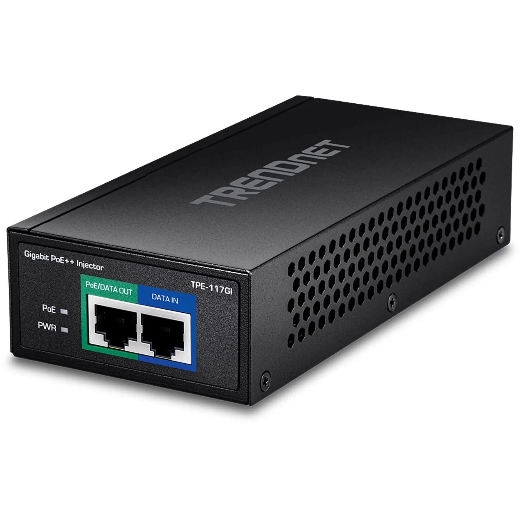 Produktfoto 1 von Trendnet PoE Injektor 60 W 1 Port 154 mm L. 73 mm B. 36 mm T.