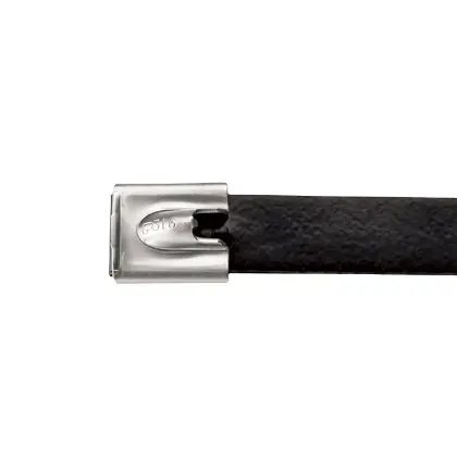 Panduit MLT Edelstahl 316 Kabelverbindungssatz Kabelbinder Schwarz 12.7 mm x 300 mm