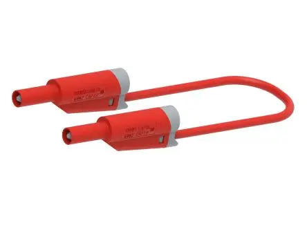 Produktfoto 1 von Electro PJP Bananenstecker 36A Stecker / Stecker, Rot 25 cm, 1000V
