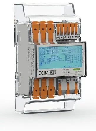 Produktfoto 1 von WAGO 879 Energiemessgerät LCD 140 mm x 72 mm Energiemessgerät / 3-phasig Impulsausgang