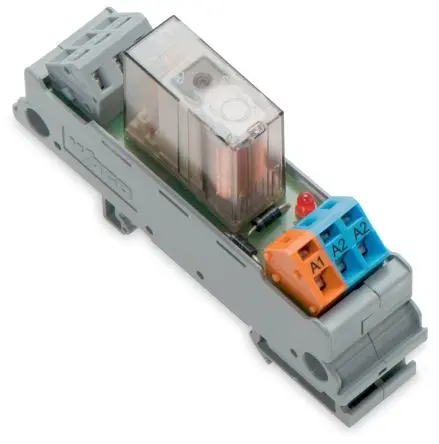 Produktfoto 1 von WAGO 288 Elektromechanisches Interfacerelais 24V dc, 1-poliger Umschalter DIN-Hutschiene 22mA