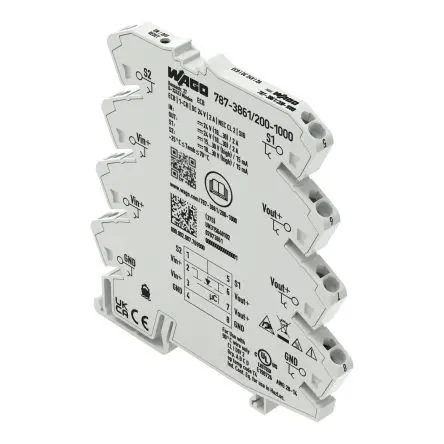 Produktfoto 1 von WAGO 857 Elektronischer Schutzschalter 24V 1, 2A DIN-Hutschiene L. 94 mm x 6mm