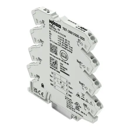 Produktfoto 1 von WAGO 857 Elektronischer Schutzschalter 24V 1, 6A DIN-Hutschiene L. 94 mm x 6mm