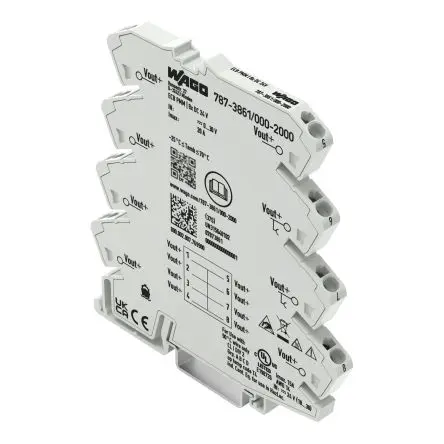 Produktfoto 1 von WAGO Verteilerblock 8-polig / 30V dc 20A, Polyamid Weiß, IP20