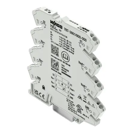 Produktfoto 1 von WAGO 857 Elektronischer Schutzschalter 24V 1, 8A DIN-Hutschiene L. 94 mm x 6mm