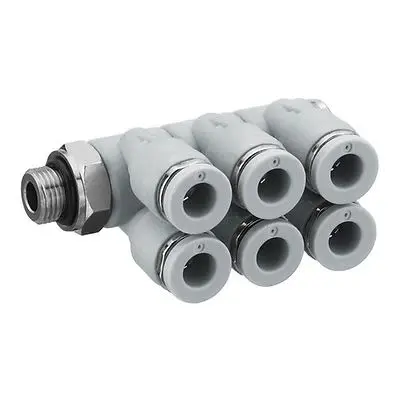 Produktfoto 1 von EMERSON – AVENTICS QR1-S-RW6 Stecker R412005195 G 3/8 G, NPT, RC Pneumatischer Anschluss Polyamid, Edelstahl,