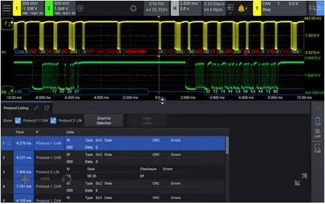 Produktfoto 1 von Keysight Technologies Oszilloskop-Software, Stecker-Buchse für CAN, CAN FD, CAN XL, LIN, SENT