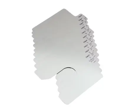 Produktfoto 1 von SKF Ausgleichsplatten, Edelstahl Silber 10-teilig, 0.4 mm x 100 mm, Länge 100 mm