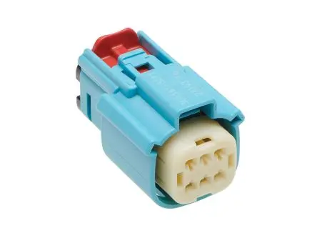 Produktfoto 1 von Molex 300361 Steckverbindergehäuse, Rundes Industriekabel, Buchse, Hellblau / 2-reihig