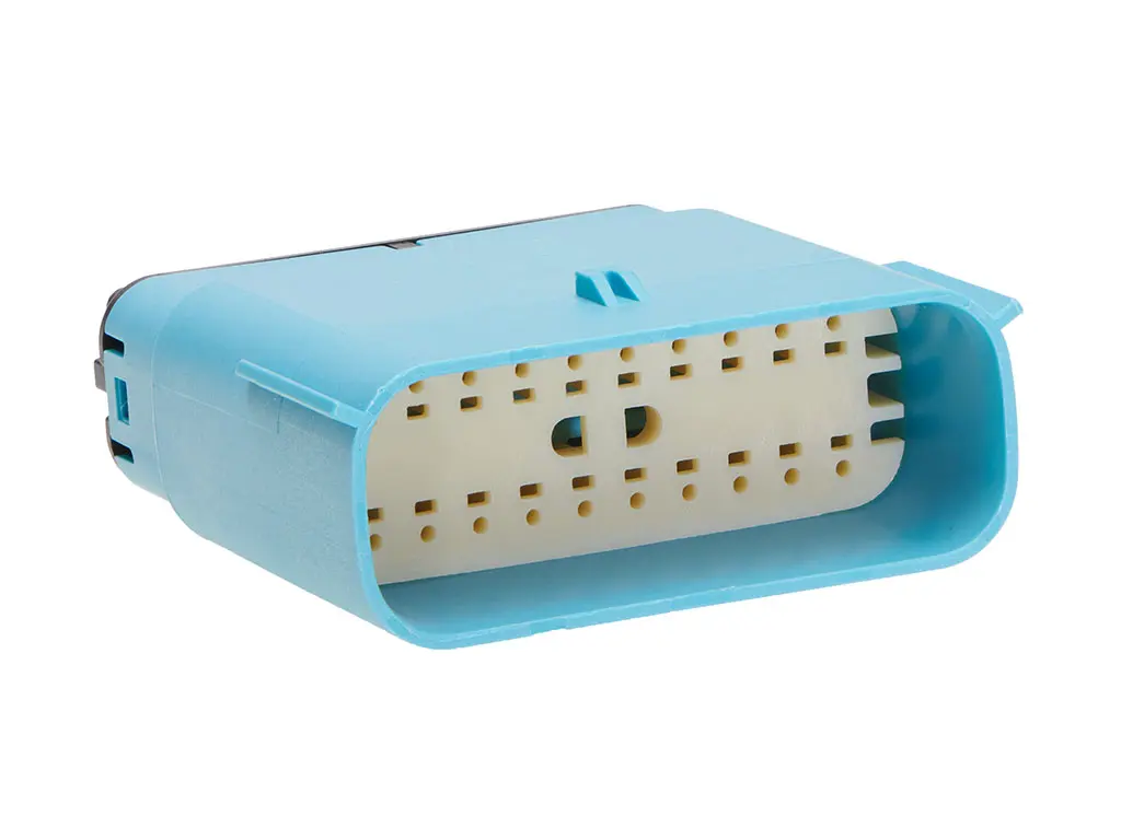 Produktfoto 1 von Molex 33482 Steckverbindergehäuse, Steckergehäuse, LWL-Steckverbinder, Hellblau / 2-reihig