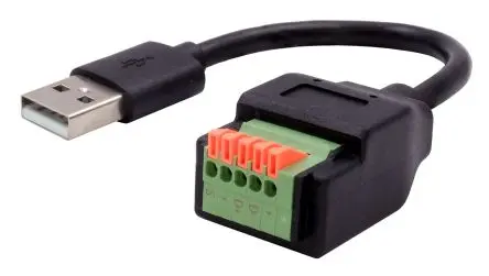 Produktfoto 1 von Exsys Schnittstellen-Adapter, Klemme, USB Typ A, Stecker