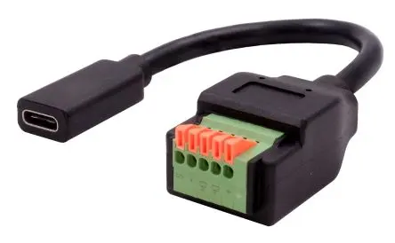 Produktfoto 1 von Exsys Schnittstellen-Adapter, Klemme, USB Typ C, Buchse