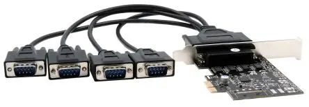 Produktfoto 1 von Exsys PCIe Serielle Karte, 4-Port