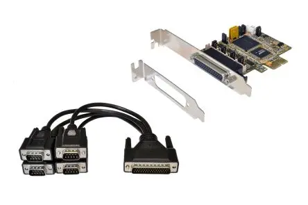 Produktfoto 1 von Exsys PCIe Serielle Karte, 4-Port