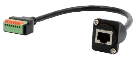 Produktfoto 1 von Exsys Schnittstellen-Adapter, Klemme, RJ45-Buchse, Buchse