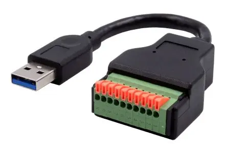 Produktfoto 1 von Exsys Schnittstellen-Adapter, Klemme, USB Typ A, Stecker