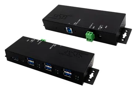 Produktfoto 1 von Exsys, USB 3.2 USB-Hub, 7 USB Ports, USB, Batterie