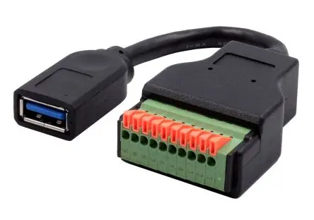 Produktfoto 1 von Exsys Schnittstellen-Adapter, Klemme, USB Typ A, Buchse