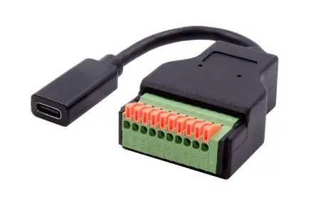 Produktfoto 1 von Exsys Schnittstellen-Adapter, Klemme, USB Typ C, Buchse