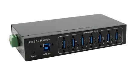 Produktfoto 1 von Exsys, USB 3.2 USB-Hub, 7 USB Ports, USB, USB-Bus