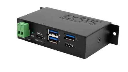 Produktfoto 1 von Exsys, USB 3.2 USB-Hub, 4 USB Ports, USB, USB-Bus
