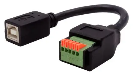 Produktfoto 1 von Exsys Schnittstellen-Adapter, Klemme, USB B Buchse, Buchse