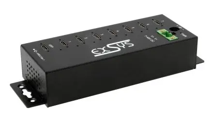 Produktfoto 1 von Exsys, USB Typ C USB-Hub, 7 USB Ports, USB, Anschlussstecker