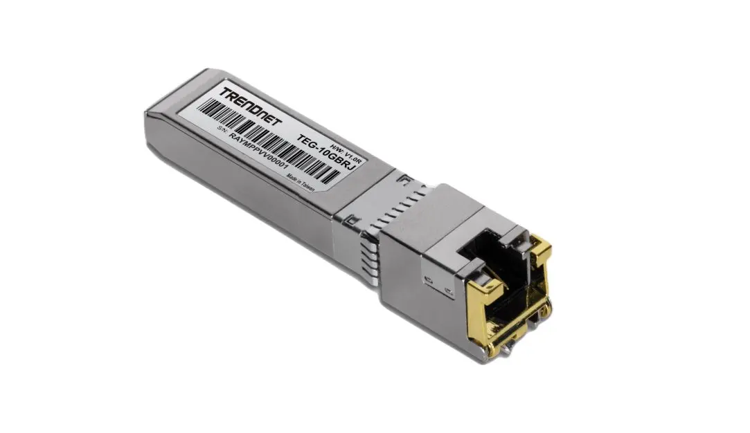 Produktfoto 1 von Trendnet SFP-Transceiver, RJ45, Kupfer 10 Gbps 30 m, 10000Mbps