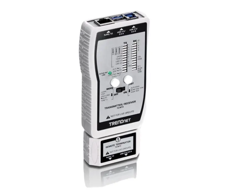Produktfoto 1 von Trendnet TC-NT3 Netzwerktester Tonsignal, Kabelprüfgerät, RJ12, RJ11, RJ45