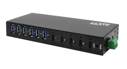 Produktfoto 1 von Exsys, USB 3.2 USB-Hub, 10 USB Ports, USB, Anschlussstecker
