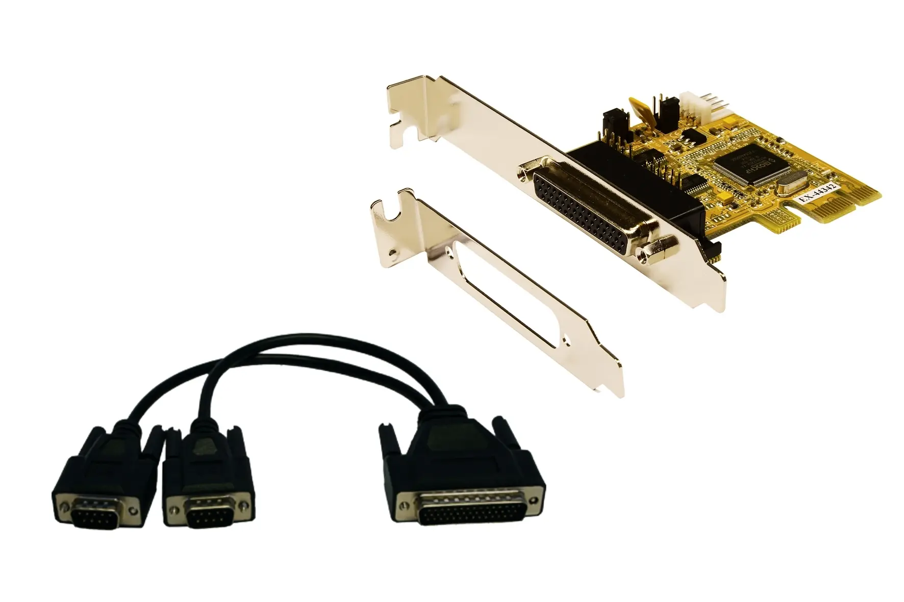 Produktfoto 1 von Exsys PCIe Serielle Karte, 2-Port