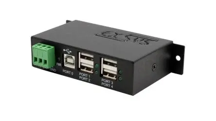 Produktfoto 1 von Exsys, USB 2.0 USB-Hub, 4 USB Ports, USB, Anschlussstecker