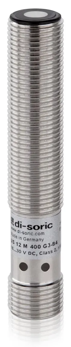Produktfoto 1 von Di-Soric M12 Ultraschallsensor Ultraschall, Gewinderohr 40 → 400 mm Push-Pull 18 → 30 V DC NO/NC