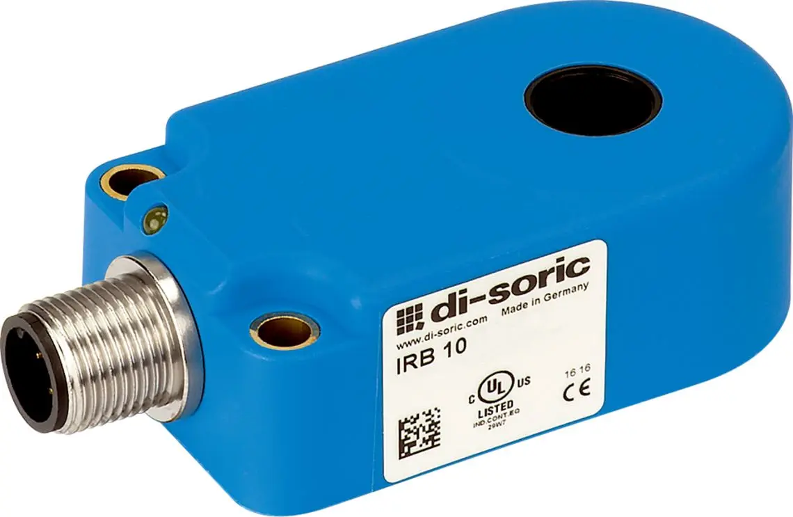 Produktfoto 1 von Di-Soric M12 Induktiver Näherungsschalter Induktiv, ringförmig NPN 10 → 35 VDC NO