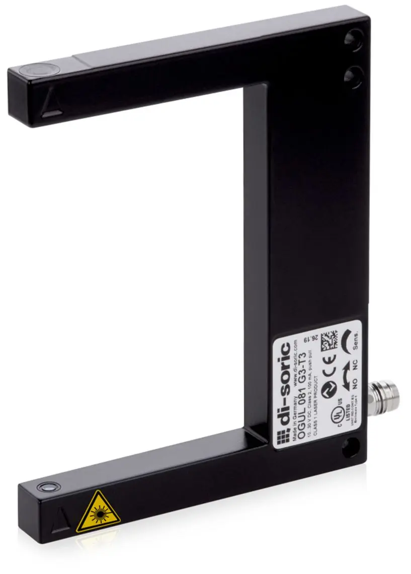 Produktfoto 1 von Di-Soric Optischer Sensor, Optisch, Bereich 80 mm, NPN, PNP Ausgang, M8, Hell-/dunkelschaltend