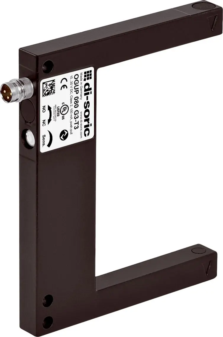 Produktfoto 1 von Di-Soric Optischer Sensor, Optisch, Bereich 80 mm, NPN, PNP Ausgang, M8, Hell-/dunkelschaltend